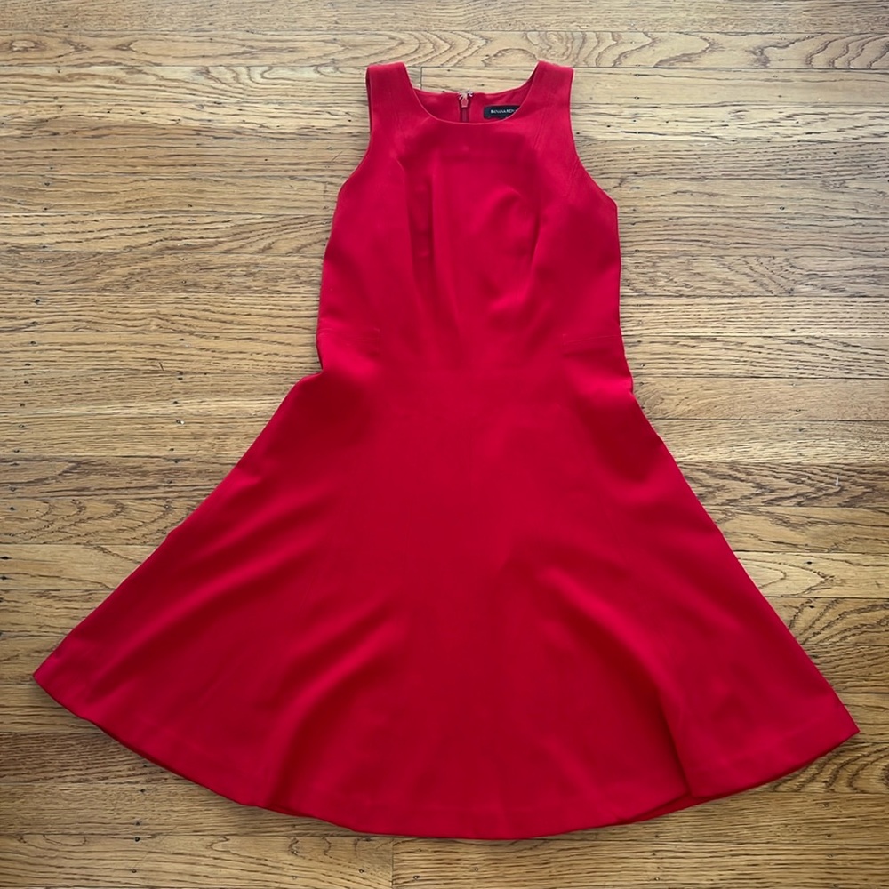 Banana Republic Red Fit & Flare Dress 🔥 - Picture 1 of 4